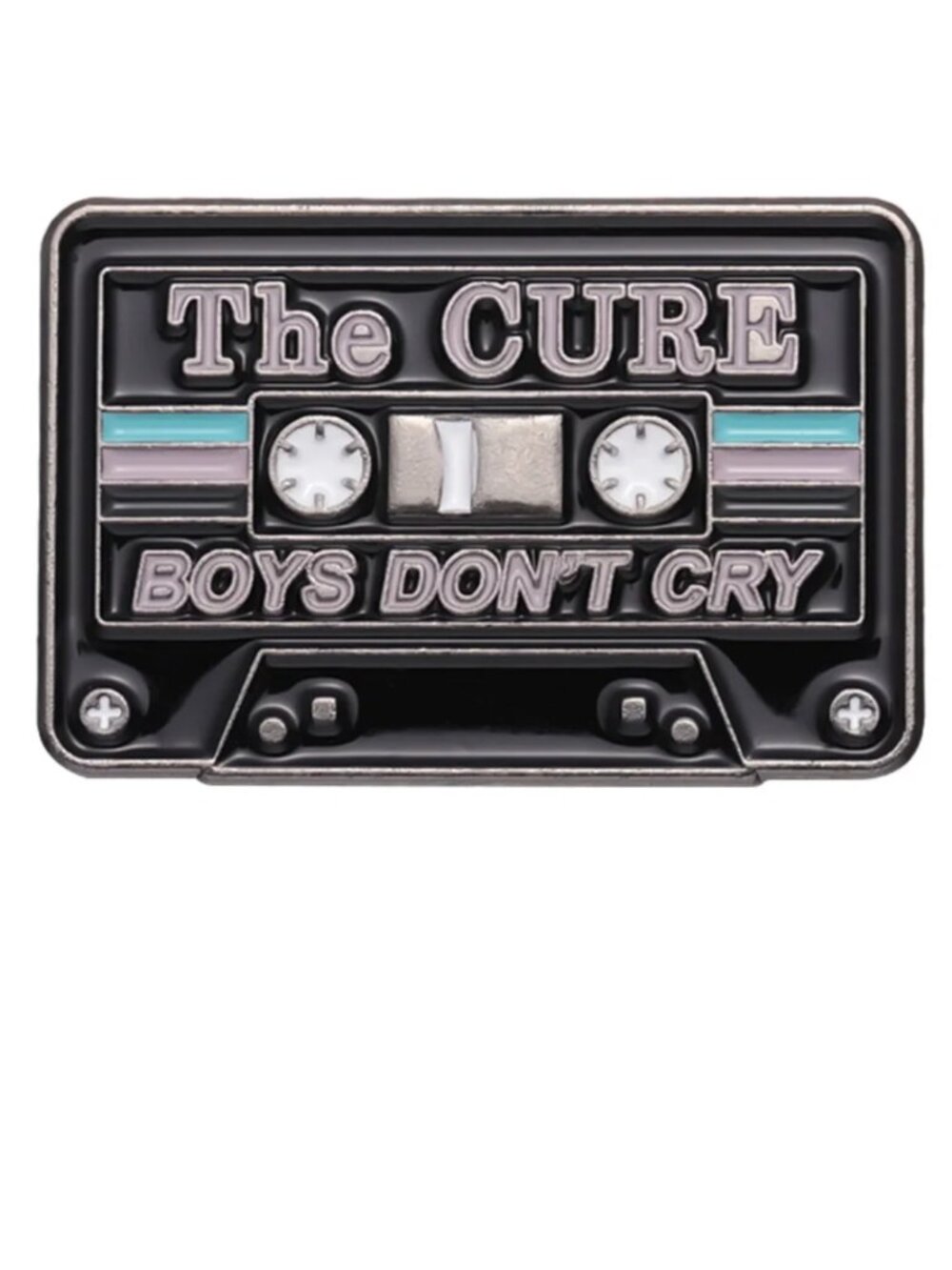 THE CURE BOYS DON’T CRY CASSETTE TAPE ENAMEL PIN LAPEL PIN BROOCH NWT